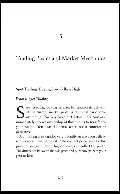Opening page of Chapter 5 of Cryptocurrencies: Trading Basics and Market Mechanics