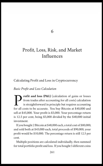 Opening page of Chapter 6 of Cryptocurrencies: Profit, Loss, Risk, and Market Influences