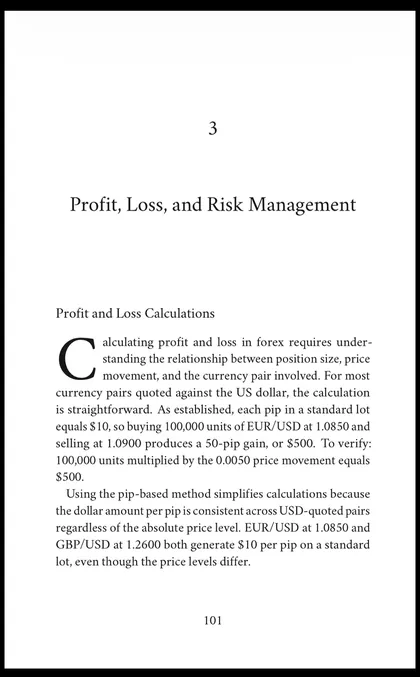 Opening page of Chapter 3 of Foreign Exchange: Profit, Loss, and Risk Management