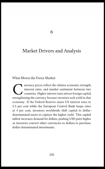 Opening page of Chapter 6 of Foreign Exchange: Market Drivers and Analysis