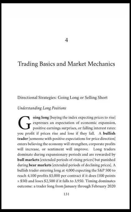 Opening page of Chapter 4 of Stock Indices: Trading Basics and Market Mechanics