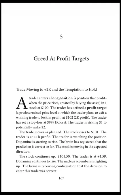 Opening page of Chapter 5 of Neurochemistry & Market Behaviour: Greed At Profit Targets